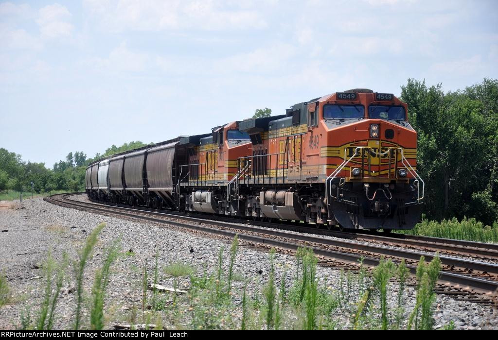 DPU's on westbound grain train